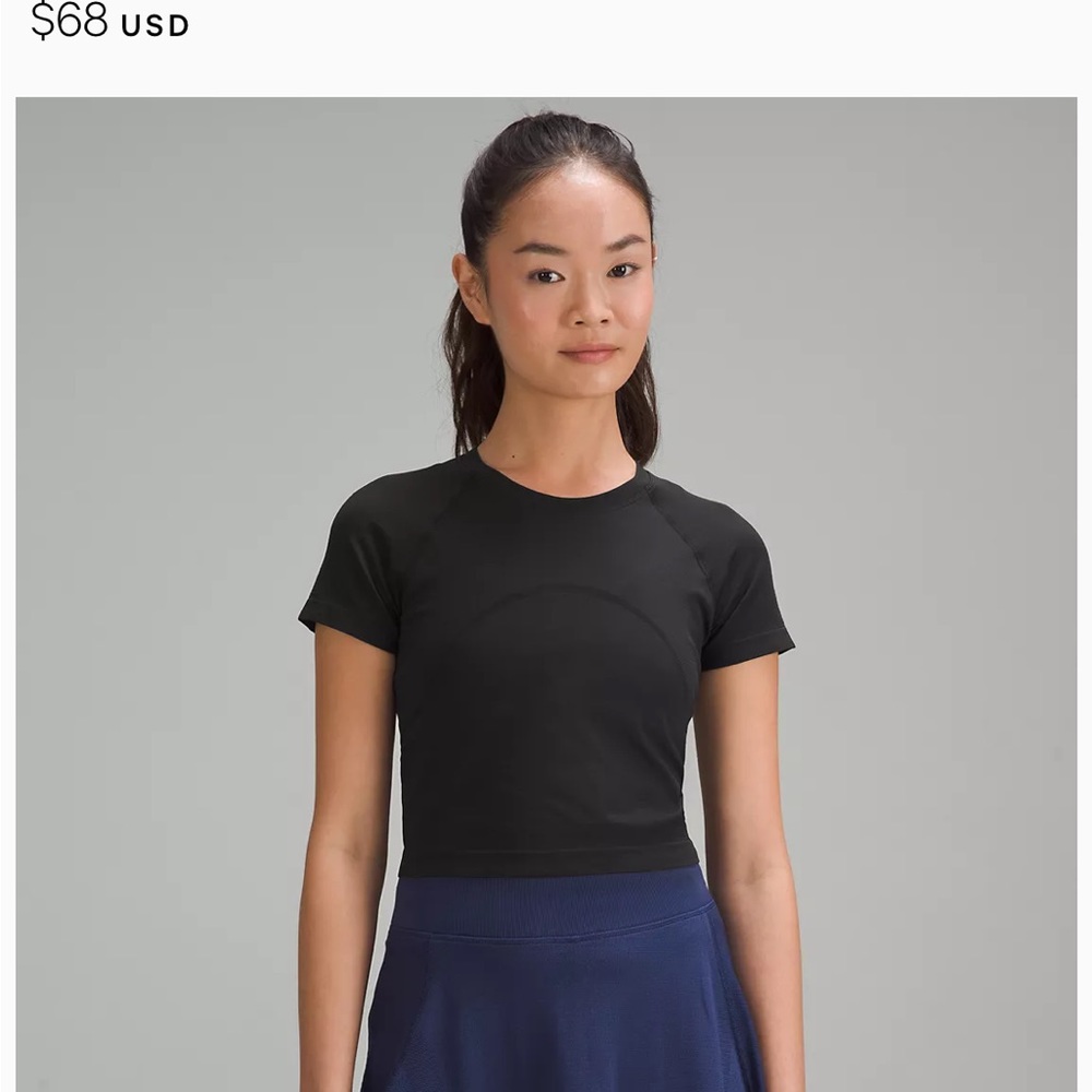 LuLuLemon Swiftly Tech Cropped Short-Sleeve Shirt 2.0